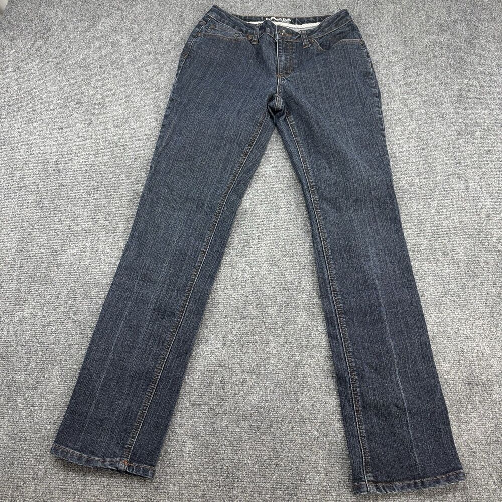 St. John’s Bay Women’s Jeans Size 8 Dark Wash Straight Leg Denim 31x30
